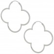MELINA Ohrringe Creolen Blume 55 mm Silber 925