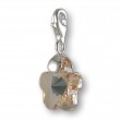 MELINA Charm Anh�nger Blume Swarovski Silber 925